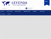 Tablet Screenshot of leyendatours.com